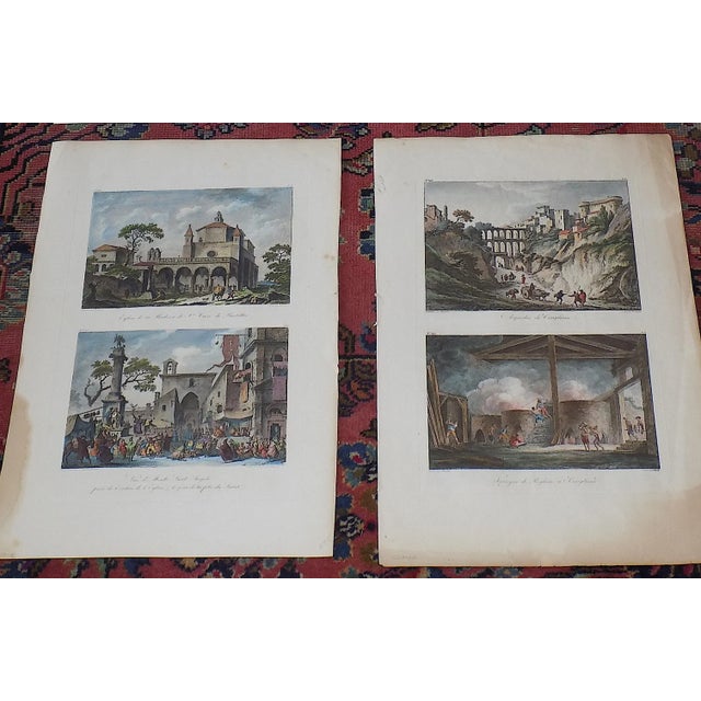 Authentic Antique Early 19th Century Copperplate Engraved Views of Italian & Greek Landscapes, Cityscapes & Ruins - Set of 12 For Sale - Image 4 of 9