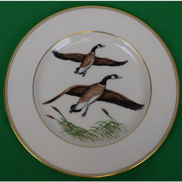 Ceramic Mid 20th Century Abercrombie & Fitch Hand-Painted Game Bird Salad Plates- Set of 5 For Sale - Image 7 of 9