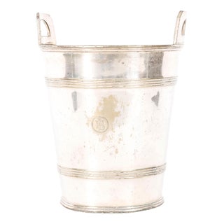 Antique Art Deco Silver-Plated Champagne Cooler attributed to Hutton Sheffield, 1920s For Sale