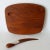 Chestnut Dansk Design Internatioal Teak Cheese Board and Knife Set, "Vivianne," Collection Design By For Sale - Image 8 of 18