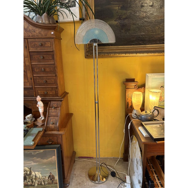 Vintage Floor Lamp in Chrome Plating, 1980s For Sale - Image 3 of 13