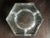 Glass Extra Large MCM Ice Glass Hexagon Ashtray For Sale - Image 7 of 9
