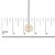 Early 21st Century 14K Yellow Gold Plated Sterling Silver 1/10 Cttw Diamond Cross Medallion Pendant Necklace For Sale - Image 5 of 5