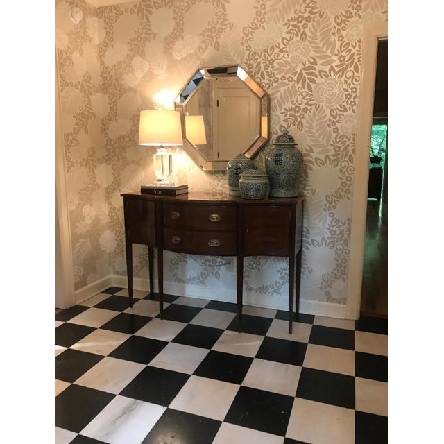 Small Mahogany Hepplewhite Style Sideboard by Leighton Hall For Sale In Atlanta - Image 6 of 9