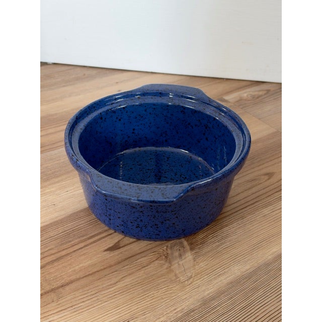 Ceramic Cerutil Stoneware of Portugal Blue Casserole Dish For Sale - Image 7 of 11
