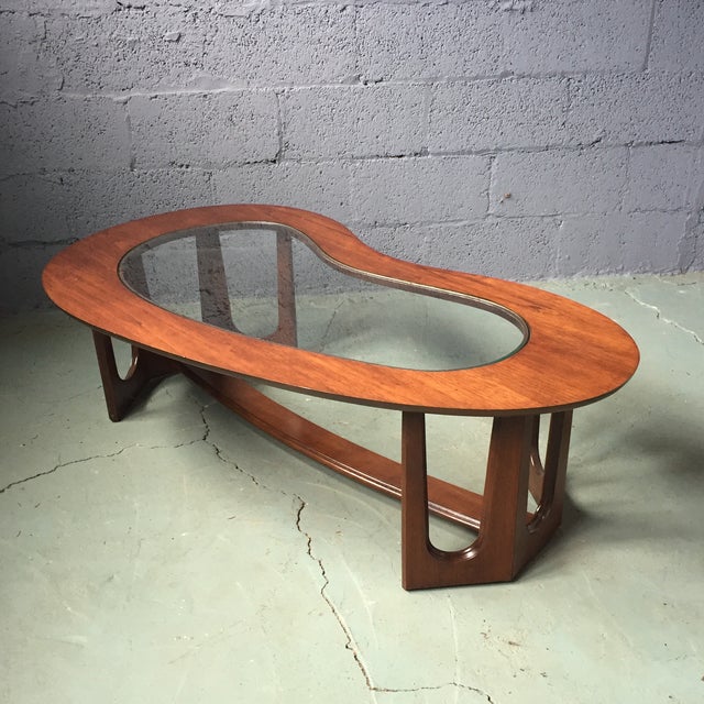 Bassett MidCentury Kidney Coffee Table Chairish