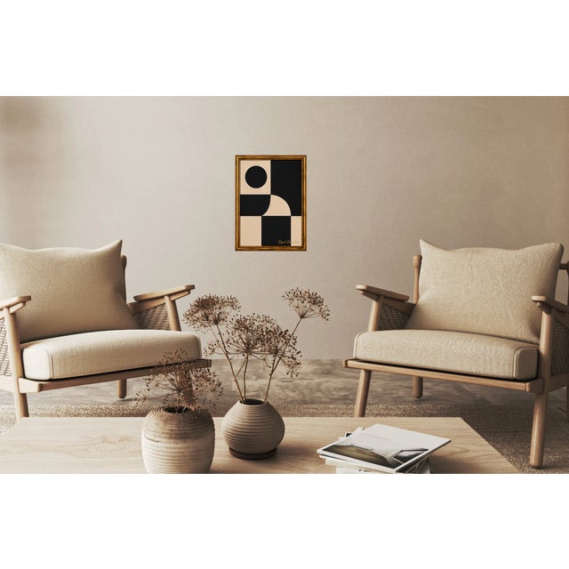 Black Architectural Silence Abstract Painting Framed by Bryan Boomershine For Sale - Image 8 of 8