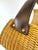 Farmhouse 1960s Mid-Century Rattan Firewood Log Basket With Leather Handle For Sale - Image 3 of 14