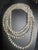 Transparent 1950s Long Fluted Necklace Features Transparent, Mold-Pressed Glass Bellflower in Jablonec Nad Nisou (Gablonz) Czechoslovakia For Sale - Image 8 of 8
