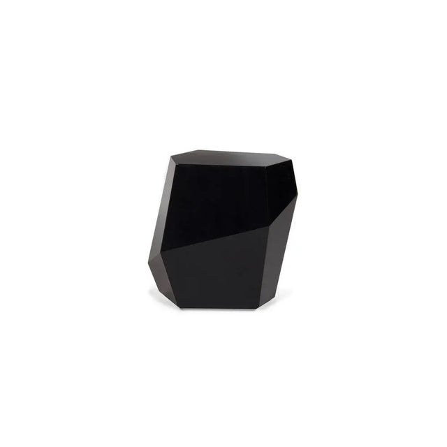 Contemporary High Three Rocks Black Side Table by Insidherland For Sale - Image 3 of 7