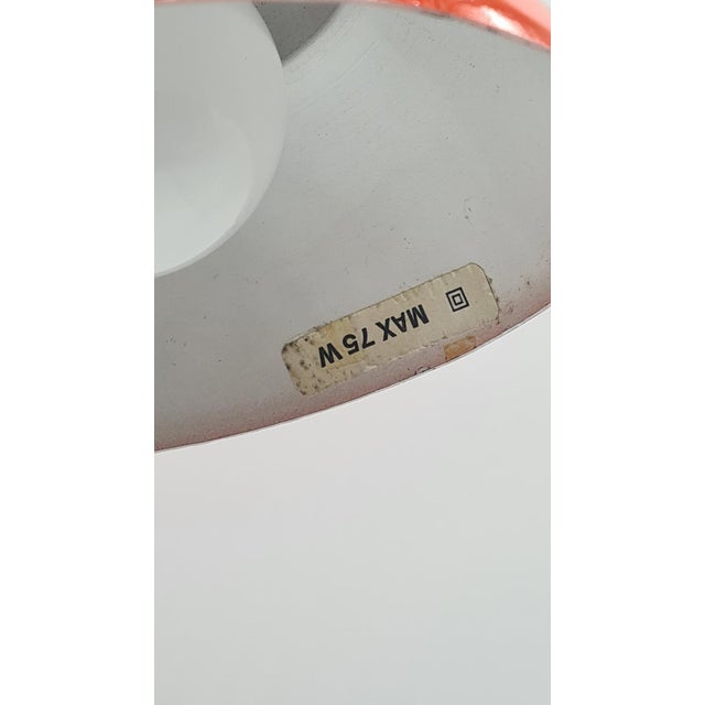 The TYP W3 Spezial desk lamp, manufactured by the Swedish brand Waso in the 1970s, is made entirely of metal, covered with...