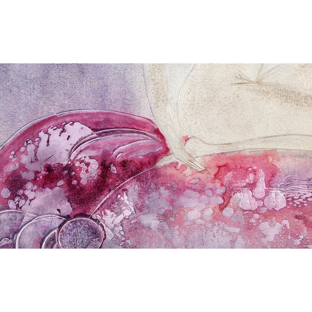 Female Nude in Pink Minassian, Annie Print on board Framed Size: 24.5 x 19.5 inches