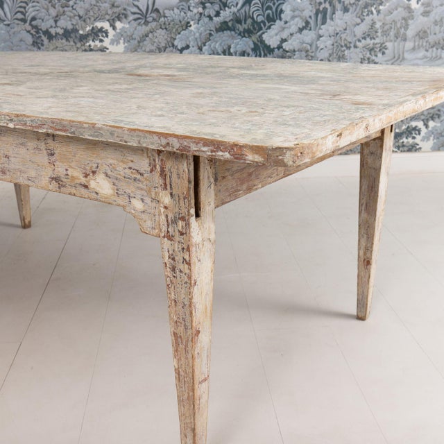19th C. Italian Table From a Convent in Original Paint For Sale - Image 12 of 13