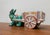 Vintage Italian Handpainted Donkey with Cart Bowl Sculpture from Deruta, Italy For Sale - Image 3 of 18