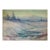 Early 20th Century Impressionist Misty Blue Winter Landscape Painting For Sale