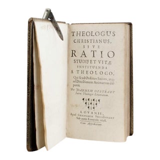 Joannem Jan Opstraet - Theologus Christianus, Sive Ratio Studij Et Vitae, 1698 For Sale