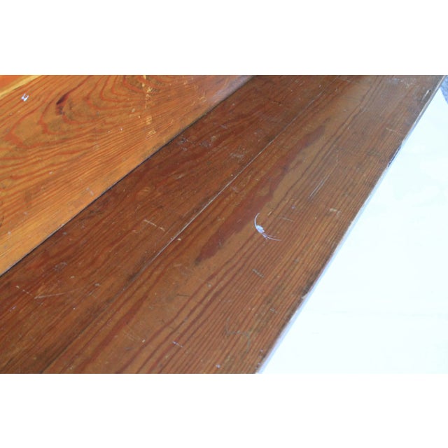 Antique Rustic Farmhouse Bench For Sale - Image 9 of 12