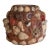 Vintage Coastal Folk Art Shell Jar For Sale