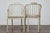 Late 20th Century Late 20th Century Baker Furniture Faux Bamboo Accent Chairs with Upholstered Linen Cushions, Pair For Sale - Image 5 of 12