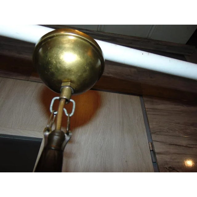Art Nouveau Brass Lamp For Sale - Image 6 of 8
