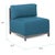 Plastic Axis Chair Seascape Turquoise Titanium Frame For Sale - Image 7 of 7