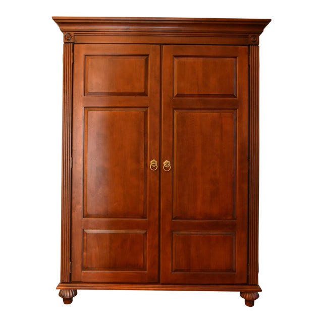 Traditional Ethan Allen Brittish Classics Desk Armoire Chairish