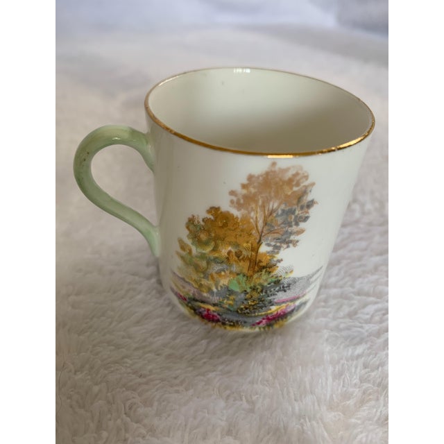 English 1960s Shelley English Heather Tea Cup and Saucer - 2 Pieces For Sale - Image 3 of 11