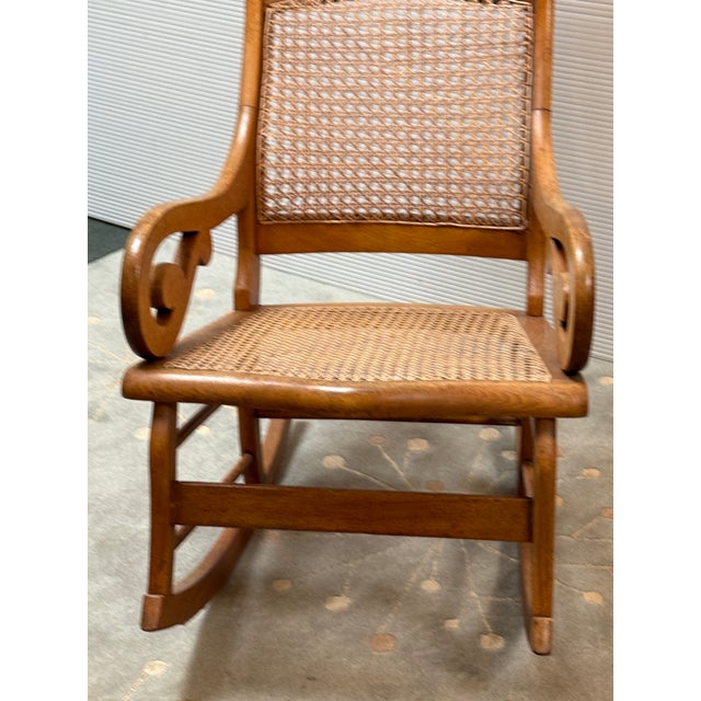 Early 20th Century American Lincoln Style Rocking Chair For Sale In San Francisco - Image 6 of 12