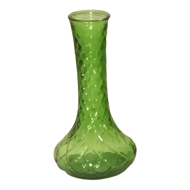 Vintage Hoosier 4095 Emerald Green Vase For Sale