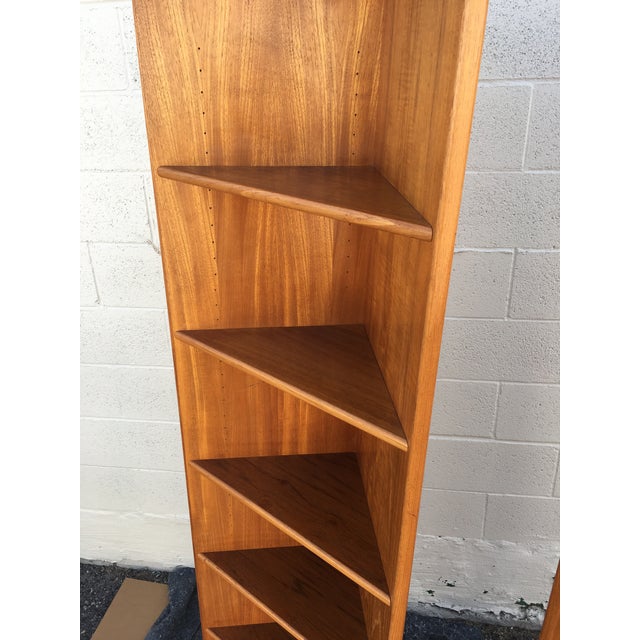 Danish Modern Teak Corner Shelves a Pair Chairish