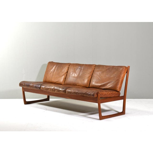 1950s Teak Sofa from France & Søn / France & Daverkosen For Sale - Image 5 of 18