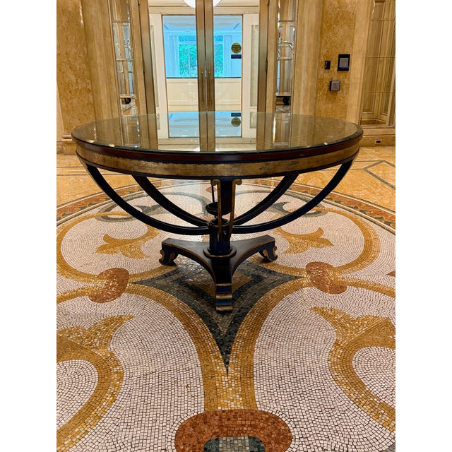 Niermann Weeks Niermann Weeks Neoclassical Center Table For Sale - Image 4 of 15