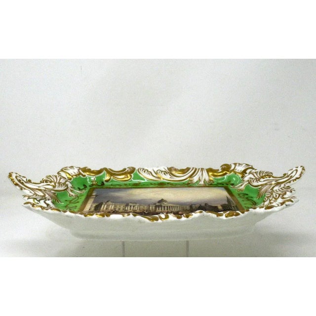 Ceramic Antique Regency Chamberlains Worcester Plate Centerpiece National Gallery London For Sale - Image 7 of 8