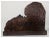 Vintage French Sculpture of Lovers, Signed, Hand Carved Wood For Sale - Image 6 of 6