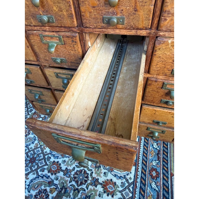 Mid-Century Modern Mid Century Remingrton Rand Library Card Catalogue For Sale - Image 3 of 11