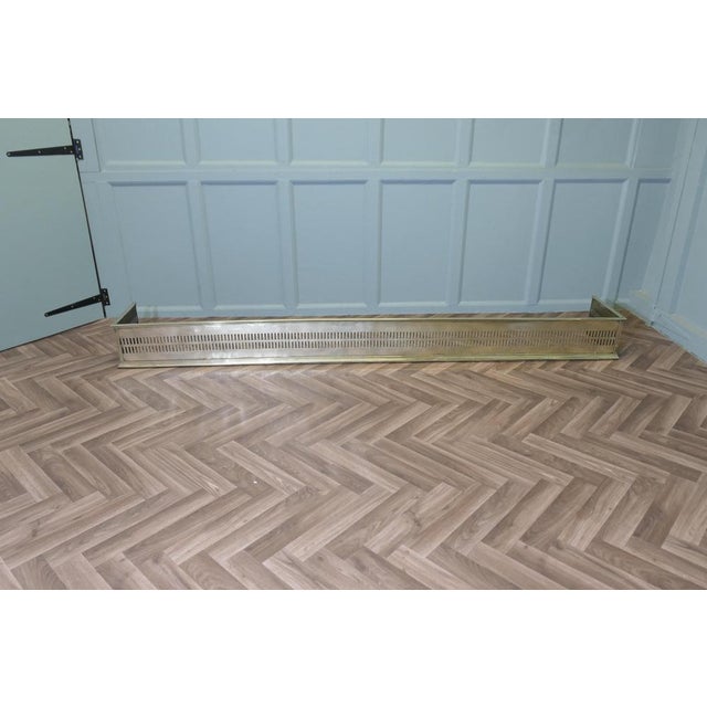 Gold Long Pierced Brass Fender, 1880s For Sale - Image 8 of 10