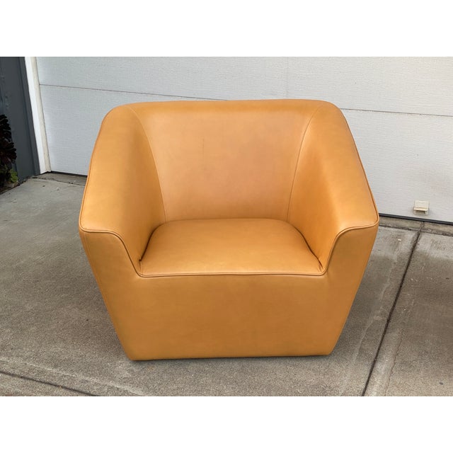 Animal Skin Pair of Sancal Spain Leather Lounge Chairs For Sale - Image 7 of 18