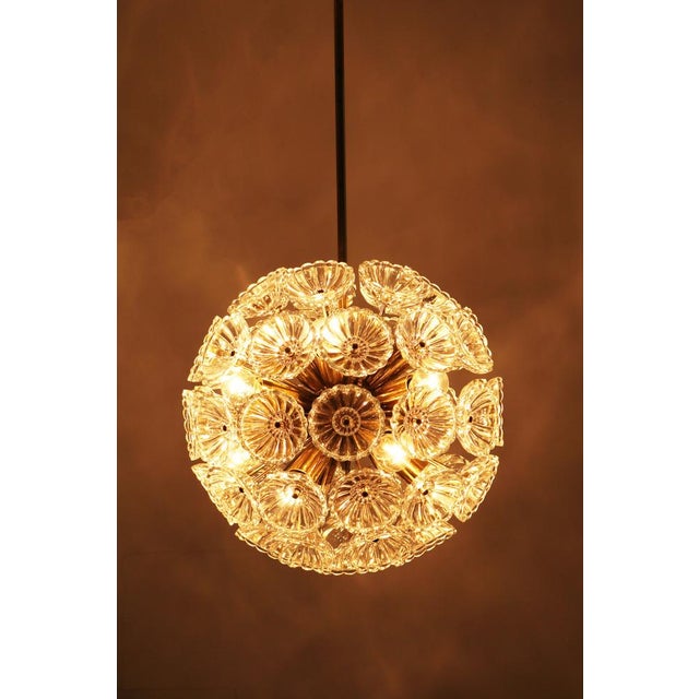 Vintage Space Age DDR Dandelion Sputnik Lamp Pendant Light from Veb Ebersbach, GDR, 1960s For Sale - Image 6 of 10