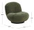 Stevie Velvet Accent Chair - Olive Green/Black For Sale In Philadelphia - Image 6 of 7