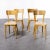 French Blonde Beech & Bentwood Dining Chairs Model 1402 from Baumann, 1950s, Set of 4 For Sale - Image 3 of 12