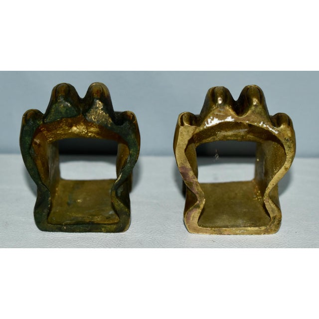 Antique French Empire Brass Claw Feet Ormolu For Sale - Image 10 of 12
