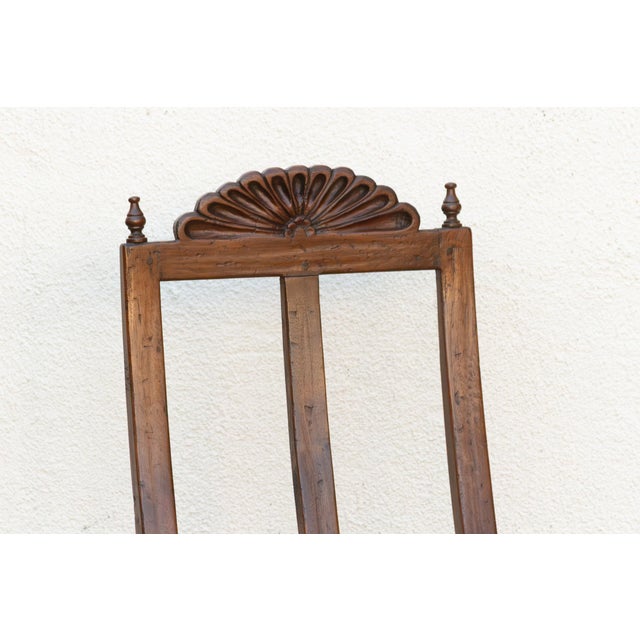 Pair of Spanish Colonial Carved Chairs For Sale - Image 4 of 11