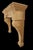 20th Century Carved Limestone Fireplace Mantle with Scrolled Corbels and Foliate For Sale - Image 3 of 4
