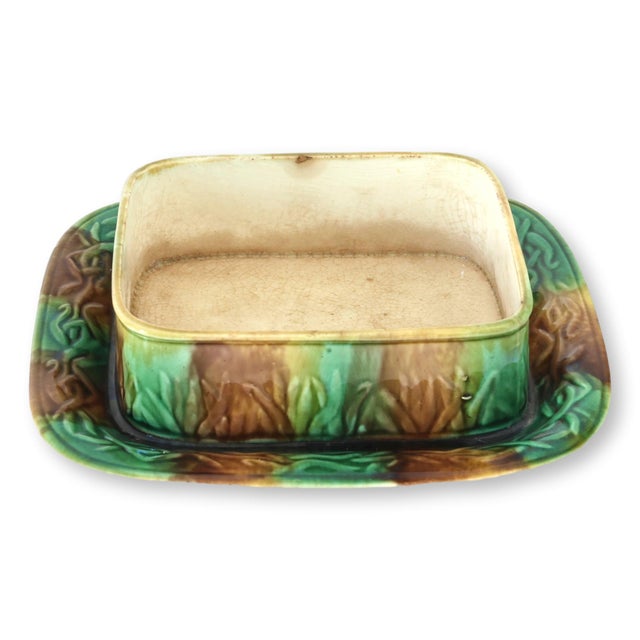 Antique English Majolica Sardine Box For Sale In Los Angeles - Image 6 of 9