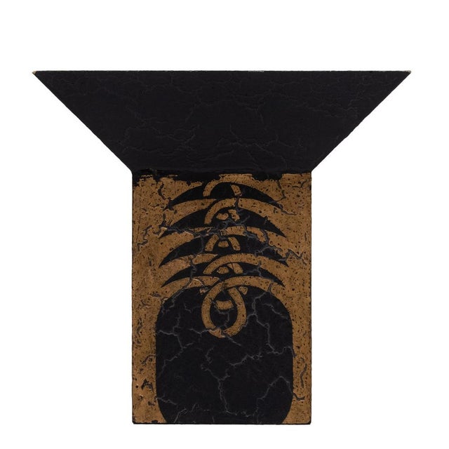 Brown Art Deco Gold and Black Jardiniere, Japan, 1990s For Sale - Image 8 of 8