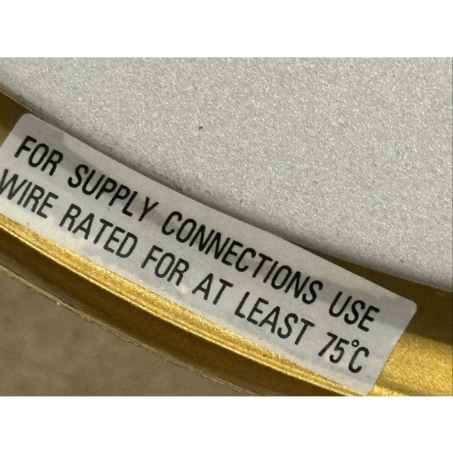 Vintage Victorian Style Solid Brass 3 Light Wired Flush Mount Ceiling Light Fixt For Sale - Image 4 of 8