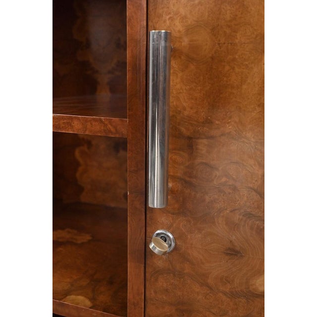 Wood Art Deco Bibus in Elm Burl Veneer, 1920s For Sale - Image 7 of 18