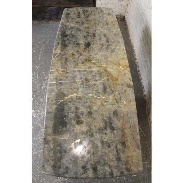 Mid-Century Modern Mid-Century Marble Console Table For Sale - Image 3 of 9
