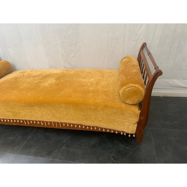 Antique Italian Cherrywood Sofa For Sale - Image 3 of 8