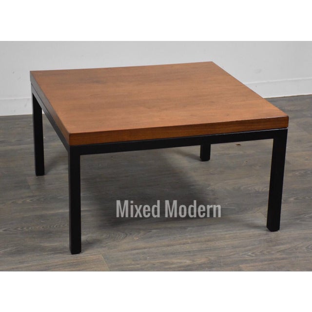 Milo Baughman for Thayer Coggin Walnut Square Coffee Table Chairish